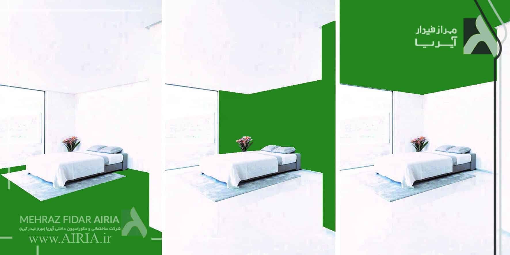 نقش رنگ سبز در تأثیرات رنگهای مختلف در طراحی داخلی